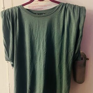 Zara Green Women's Top